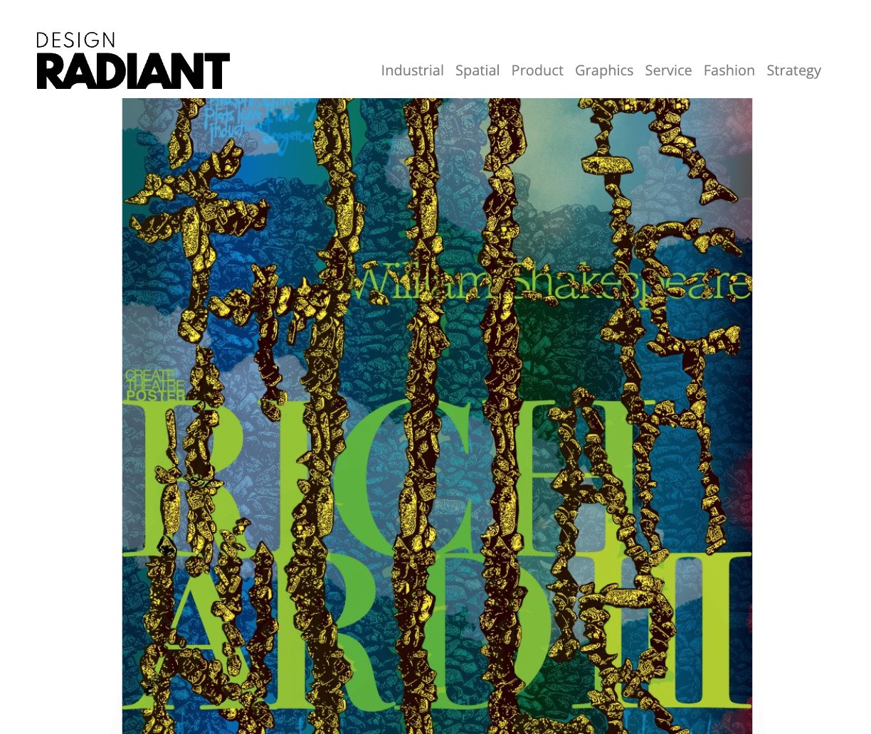 Jisuke Matsuda jisukematsuda My poster ‘Richard III’ has been picked up in design Radiant.